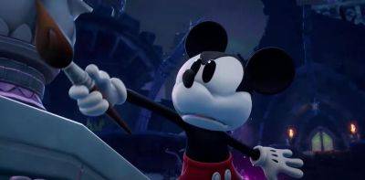 Микки Маусый - Микки пачкает всех краской в релизном трейлере Disney Epic Mickey: Rebrushed - gametech.ru