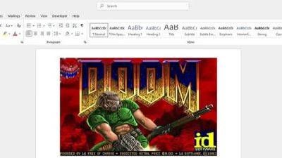 Энтузиаст запустил Doom в документе Word – игра работает без звука, но и без проблем - games.24tv.ua