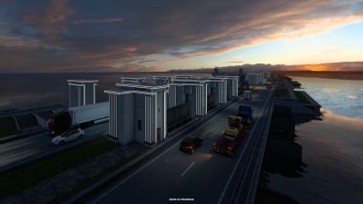 Разработчики SCS Software показали водоемы из проекта Переработка Бенилюкса для Euro Truck Simulator 2 - playground.ru - Голландия - Бельгия
