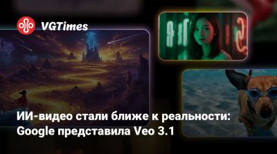 ИИ-видео стали ближе к реальности: Google представила Veo 3.1 - vgtimes.ru