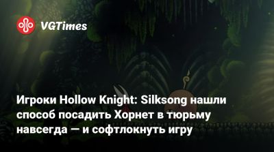 Игроки Hollow Knight: Silksong нашли способ посадить Хорнет в тюрьму навсегда — и софтлокнуть игру - vgtimes.ru
