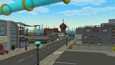 Энтузиасты создали игру по мультсериалу Футурама на основе легендарной The Simpsons Hit & Run - games.24tv.ua - Нью-Йорк - Спрингфилд