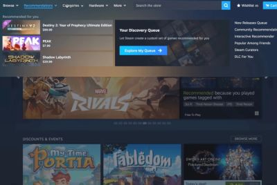 В Steam вышел крупный апдейт домашней страницы - megaobzor.com