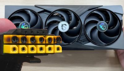 MSI RTX 5090 GAMING TRIO OC вышла из строя из-за перегоревшего разъёма 12V-2x6 - playground.ru