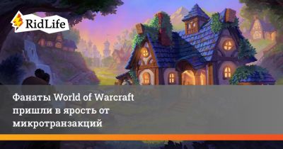 Фанаты World of Warcraft пришли в ярость от микротранзакций - ridus.ru