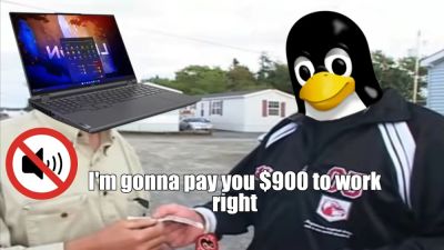 Светлое будущее Linux гейминга: сообщество собрало 900$, чтобы у ноутбука Lenovo заработали динамики - playground.ru