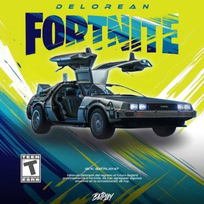 Назад в Fortnite: культовый DeLorean ворвётся в Chapter 7 - playground.ru
