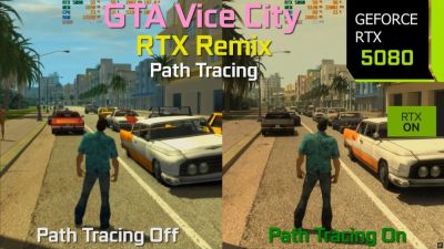 Моддер продемонстрировал трассировку пути в GTA: Vice City - The Nextgen Edition - playground.ru