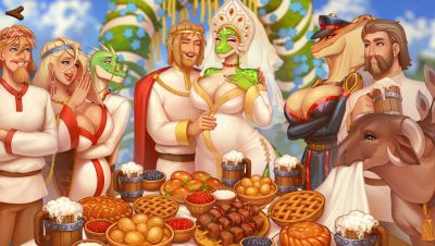В Steam состоялся релиз русской визуальной новеллы для взрослых "Русы не против Ящерок 2" - playground.ru