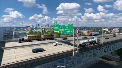 Новые скриншоты из будущего DLC Луизиана для American Truck Simulator - Новый Орлеан и Батон-Руж - playground.ru - Сша - штат Луизиана - штат Миссисипи