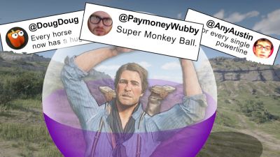 Артур Морган - Red Dead Redemption 2 превращается в Super Monkey Ball: моддер добавил гироскопическое управление - playground.ru