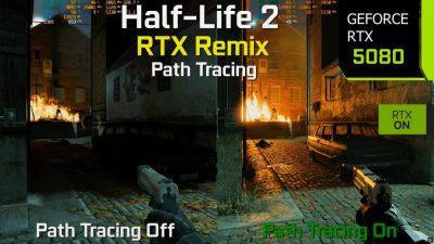 Выпущено новое видео сравнения оригинальной Half-Life 2 и последней версии RTX Remix - playground.ru