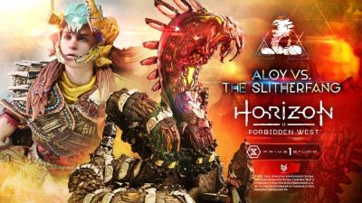 Битва людей и машин: Prime 1 Studio представила диораму с Элой и Ядохлёстом из Horizon Forbidden West - playground.ru