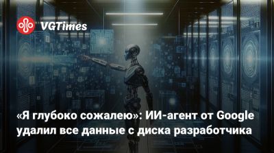 «Я глубоко сожалею»: ИИ-агент от Google удалил все данные с диска разработчика - vgtimes.ru