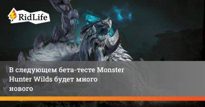 В следующем бета-тесте Monster Hunter Wilds будет много нового - ridus.ru