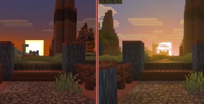 Появилось сравнение старой графики Minecraft с новой из обновления Vibrant Visuals - gametech.ru