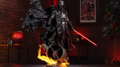 Ван Кеноб - Sideshow Collectibles показала распаковку и сборку статуи Дарта Вейдера в поврежденных доспехах - gametech.ru