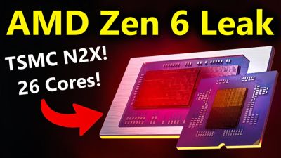 Информатор Moore's Law is Dead сообщает, что процессоры AMD Ryzen Zen 6 будут иметь до 26 ядер и частоту более 6 ГГц - playground.ru