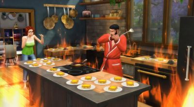 Авторы The Sims 4 показали сырную катастрофу на кухне в честь Дня жареных сэндвичей с сыром - gametech.ru