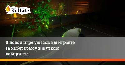 В новой игре ужасов вы играете за киберкрысу в жутком лабиринте - ridus.ru