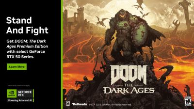 NVIDIA запустила кампанию с бесплатной копией DOOM: The Dark Ages при покупке видеокарты серии RTX 50 - playground.ru