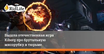 Вышла отечественная игра Kiborg про брутальную мясорубку в тюрьме - ridus.ru