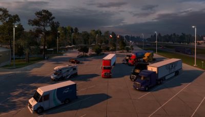 Весы, парки и зоны отдыха в American Truck Simulator. Новые скриншоты дополнения про Луизиану - gametech.ru - Сша - Япония - штат Луизиана - state Louisiana