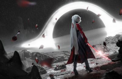 Галактический рейнджер: модель показала косплей Ахерон из игры Honkai: Star Rail - gametech.ru