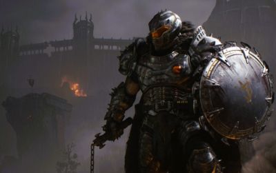Дэвид Ф.Сандберг - Близняшка и Нечаев из Atomic Heart отпраздновали релиз DOOM The Dark Ages — Mundfish выпустила праздничный промо-арт - gametech.ru