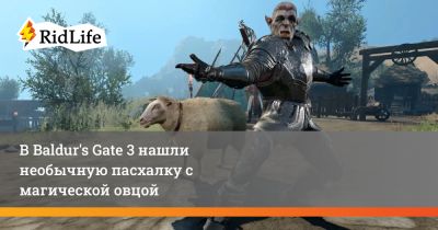 В Baldur's Gate 3 нашли необычную пасхалку с магической овцой - ridus.ru
