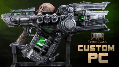Блогер продемонстрировал игровой компьютер в виде оружия Skullcrusher из DOOM: The Dark Ages - playground.ru