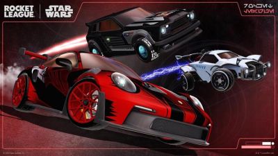 Porsche в стиле Дарта Вейдера. В Rocket League начинается кроссовер со Star Wars - gametech.ru