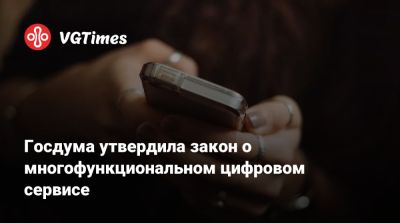 Госдума утвердила закон о многофункциональном цифровом сервисе - vgtimes.ru - Россия