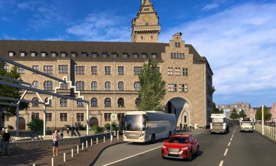Управляемые автобусы в Euro Truck Simulator 2. Первые скриншоты нового транспорта - gametech.ru
