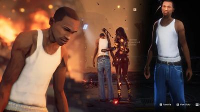 Карл Джонсон - CJ против монстров: в Stellar Blade появился герой GTA San Andreas - playground.ru