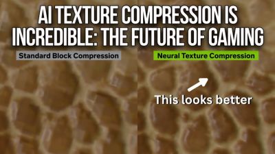 Технология сжатия текстур Neural Texture Compression демонстрирует огромную экономию потребления ресурсов на RTX 5090 - playground.ru