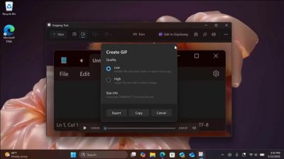 Microsoft тестирует новую функцию в Windows 11, которая позволяет создавать GIF-файлы в несколько кликов - playground.ru