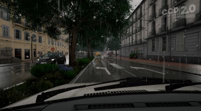 Тоби Фокс - В российском автосиме City Car Driving 2.0 будут реалистичные поездки под дождём — показали поведение капель на стекле - gametech.ru