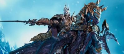 Артас Менетил - Статуэтка Короля-лича Артаса на Непобедимом от HEX Collectibles - noob-club.ru