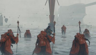 Филипп Спенсер - Хидео Кодзим - Джефф Кили - Аарон Гринберг - В Death Stranding 2 будет больше экшена — Хидео Кодзима показал новый постер, ходьбу и боевой геймплей на PS5 Pro - gametech.ru