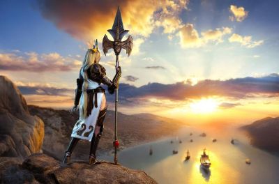Богиня мудрости и военной стратегии: модель показала косплей Афины из игры SMITE - gametech.ru - Франция