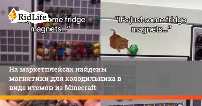 На маркетплейсах найдены магнитики для холодильника в виде итемов из Minecraft - ridus.ru