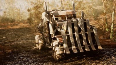 Максим Безумный - Авторы постапокалиптического симулятора дальнобойщика Dust & Diesel показали броню для грузовика - playground.ru