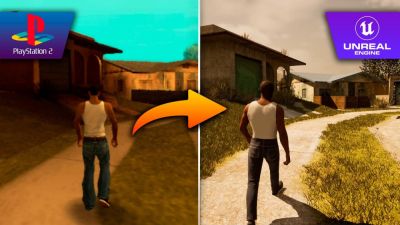 Энтузиаст воссоздал начало GTA: San Andreas на Unreal Engine 5 - playground.ru