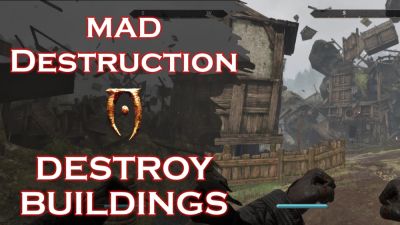 Для Oblivion Remastered вышел мод с разрушаемостью зданий - playground.ru