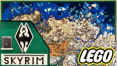 2,5 года и 74 тыс. деталей: карту из Skyrim построили с помощью LEGO - playground.ru