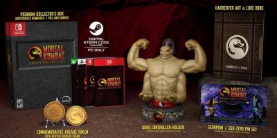 Коллекционное издание Mortal Kombat: Legacy Kollection включает подставку для контроллера в виде Горо - gametech.ru
