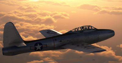Создатели авиасима «Корея. Ил-2» показали модель самолёта F-84E Thunderjet - gametech.ru - Сша - Корея