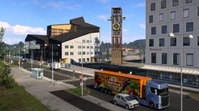 В Euro Truck Simulator 2 добавят самый большой специализированный склад в истории игры. Новые скриншоты дополнения Nordic Horizons - gametech.ru - Швеция