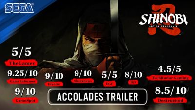 Хвалебный трейлер Shinobi: Art of Vengeance демонстрирует очень высокие оценки СМИ - playground.ru